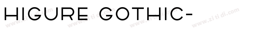 Higure Gothic字体转换